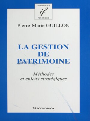 cover image of La gestion de patrimoine